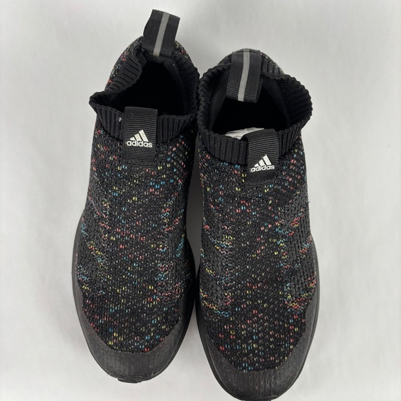 Adidas Men' size 5.5 Sock Knit Black Sneakers/Shoes Athletic Slip Ons Athletic - Picture 3 of 9